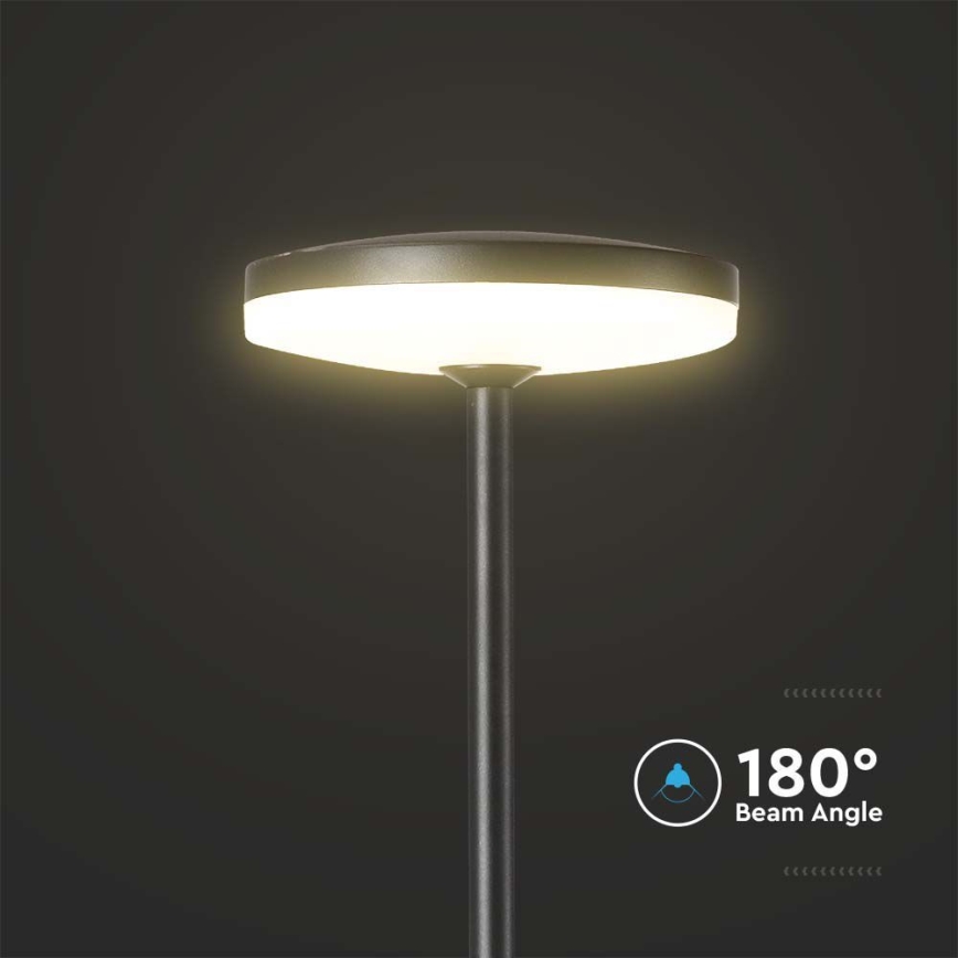 LED-ulkolamppu LED/12W/230V 3000K IP65 antrasiitti