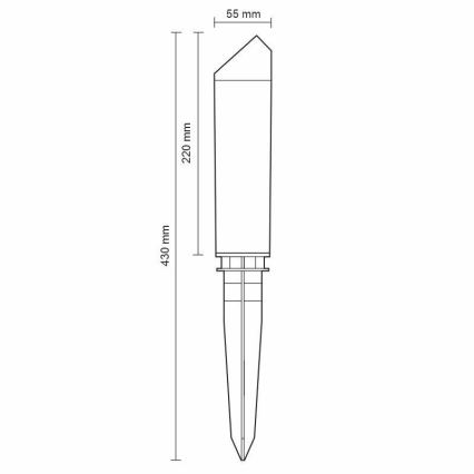 LED-ulkolamppu LED/3W/230V 2800K IP65