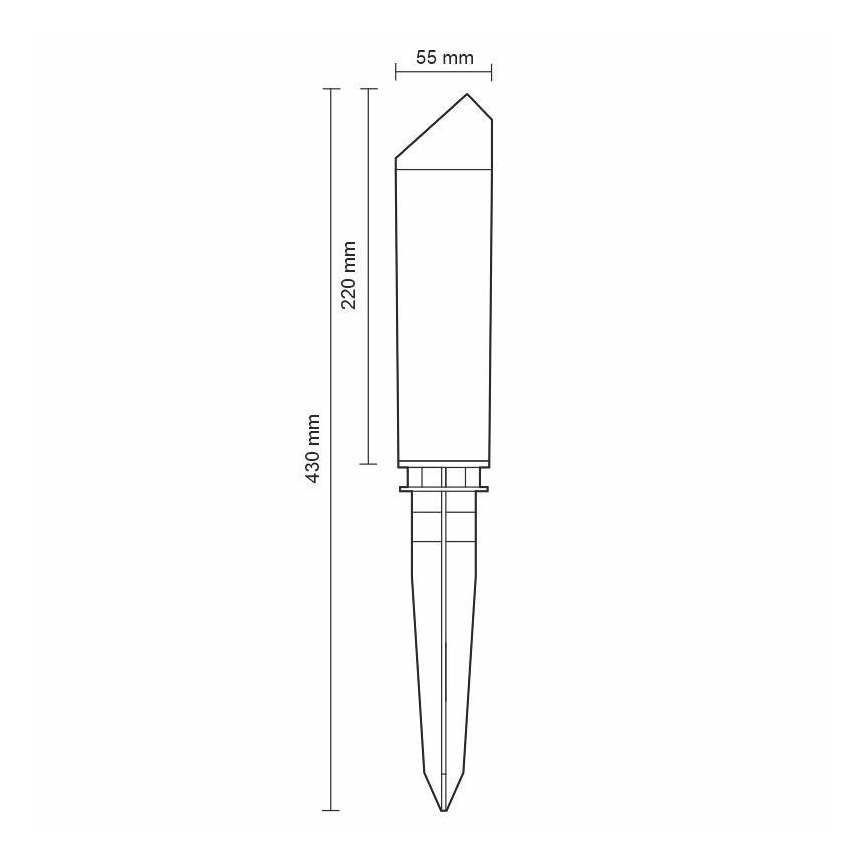 LED-ulkolamppu LED/3W/230V 2800K IP65