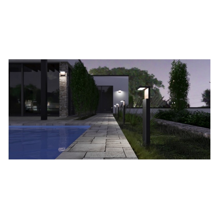 LED-ulkolamppu NATURA LED/12W/230V 4000K 60 cm IP65 ruskea/antrasiitti