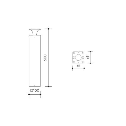 LED-ulkolamppu ORNELA LED/6W/230V 3000K IP54 ruskea
