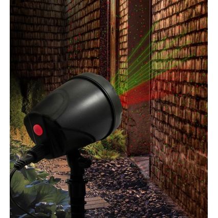 LED-ulkolaseriprojektori LED / 5W / 230V IP44