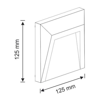 LED Ulkovalaisin PORTAISIIN HOLDEN LED/1W/230V IP65 antrasiitti
