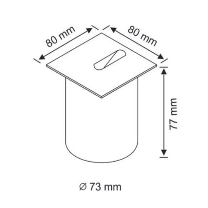LED-ulkoportaikkovalaisimet ESPO LED/3W/230V mattakromi IP54