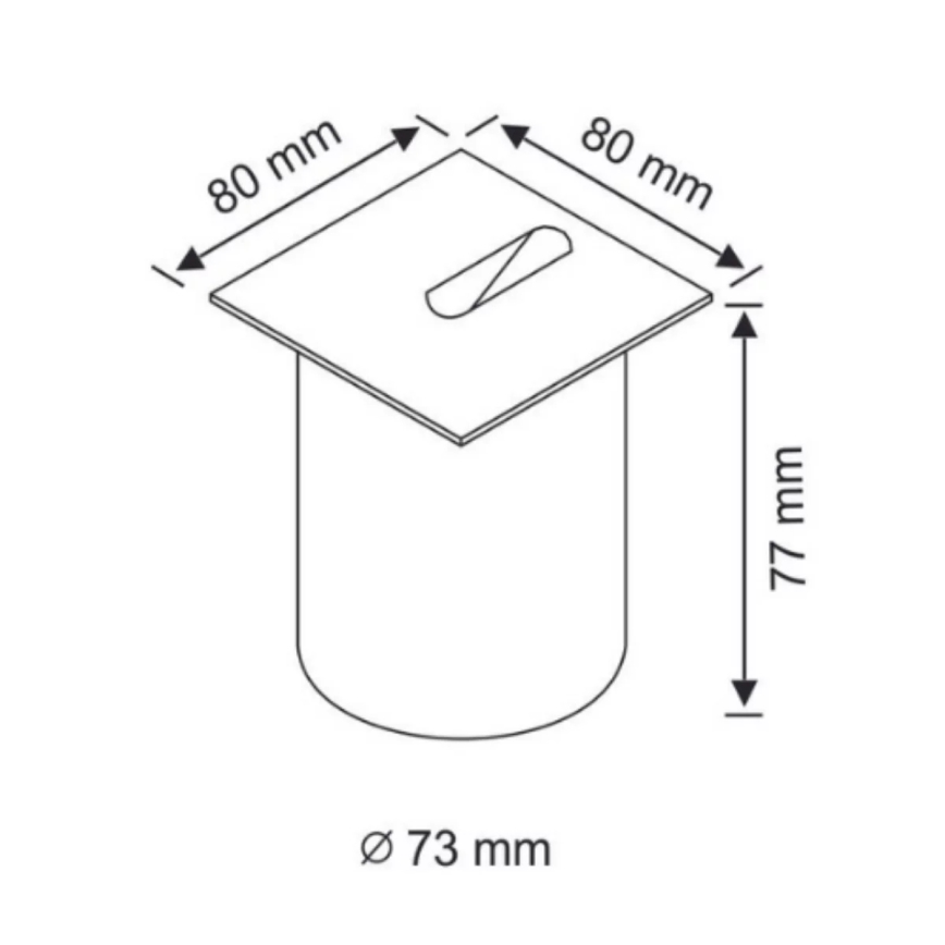 LED-ulkoportaikkovalaisimet ESPO LED/3W/230V mattakromi IP54