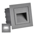 LED-ulkoportaikkovalaisimet Q6 LED/3W/230V IP44