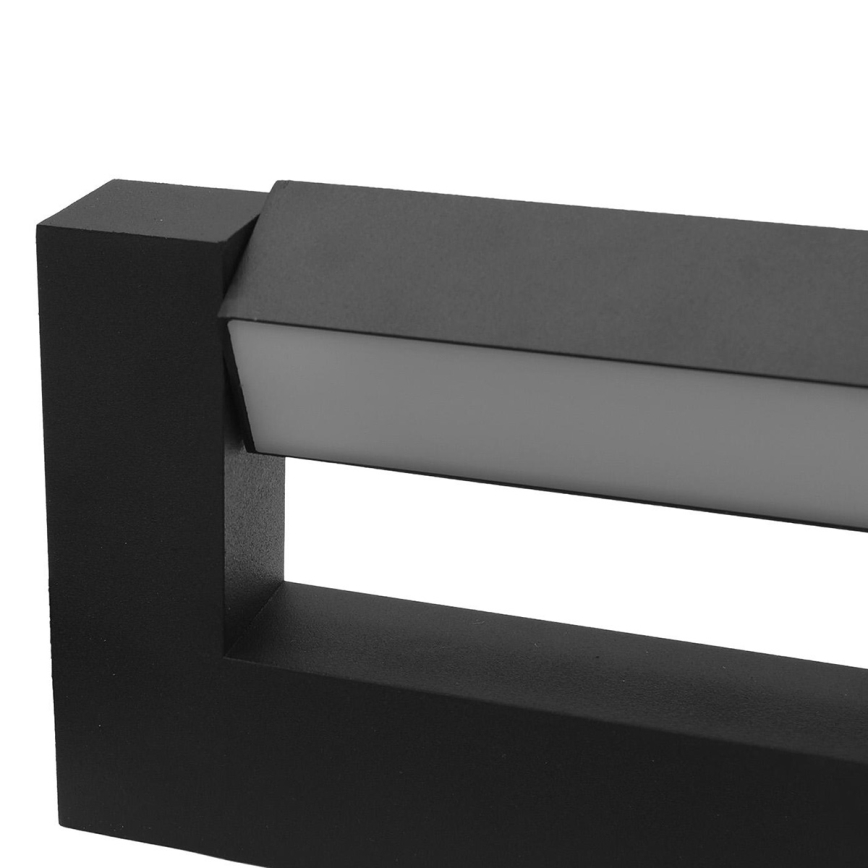 LED Joustava ulkoseinävalaisin 2xLED/16W/230V IP54 90 cm musta