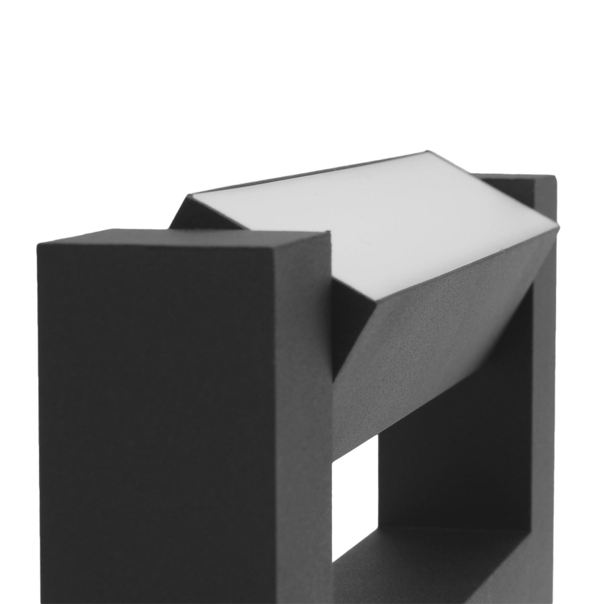 LED Joustava ulkoseinävalaisin 2xLED/16W/230V IP54 90 cm musta