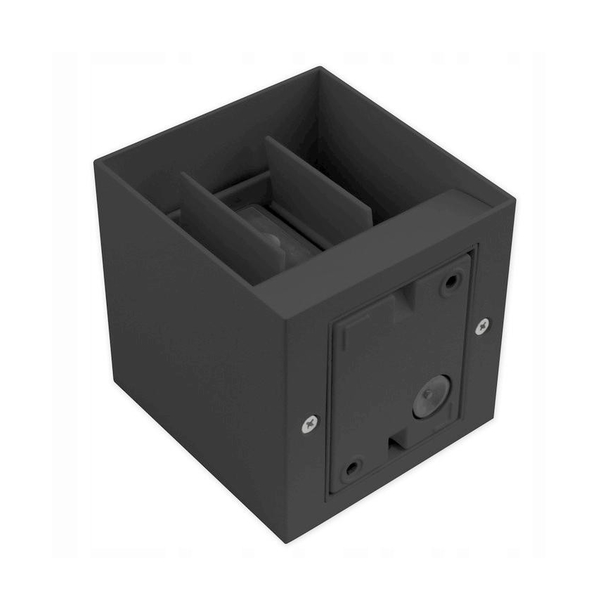 LED Ulkoseinävalaisin 2xLED/3W/230V IP54 antrasiitti