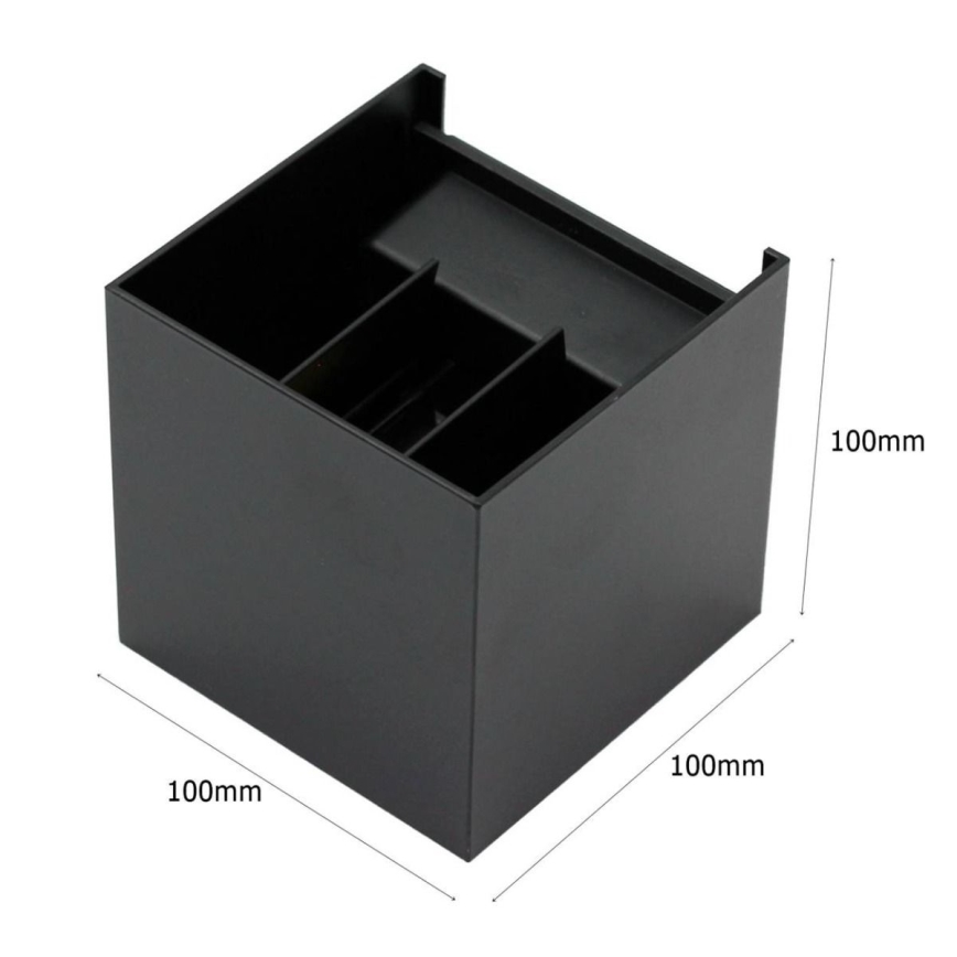 LED Ulkoseinävalaisin 2xLED/3W/230V IP54 musta