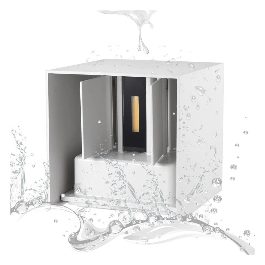 LED Ulkoseinävalaisin 2xLED/3W/230V IP54 valkoinen