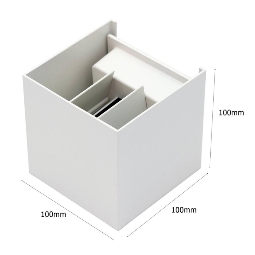 LED Ulkoseinävalaisin 2xLED/3W/230V IP54 valkoinen