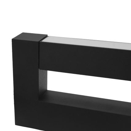 LED Joustava ulkoseinävalaisin 2xLED/4W/230V IP54 30 cm musta