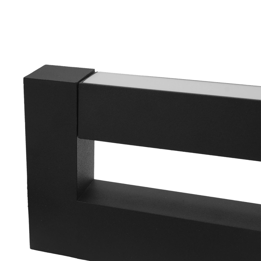 LED Joustava ulkoseinävalaisin 2xLED/4W/230V IP54 30 cm musta