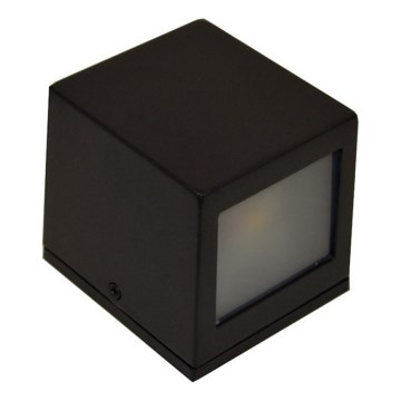 LED-ulkoseinävalaisin 2xLED/5W/230V 4000K IP54 musta