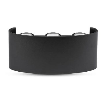 LED-ulkoseinävalaisin 6xLED / 6W / 230V IP54 3000K musta