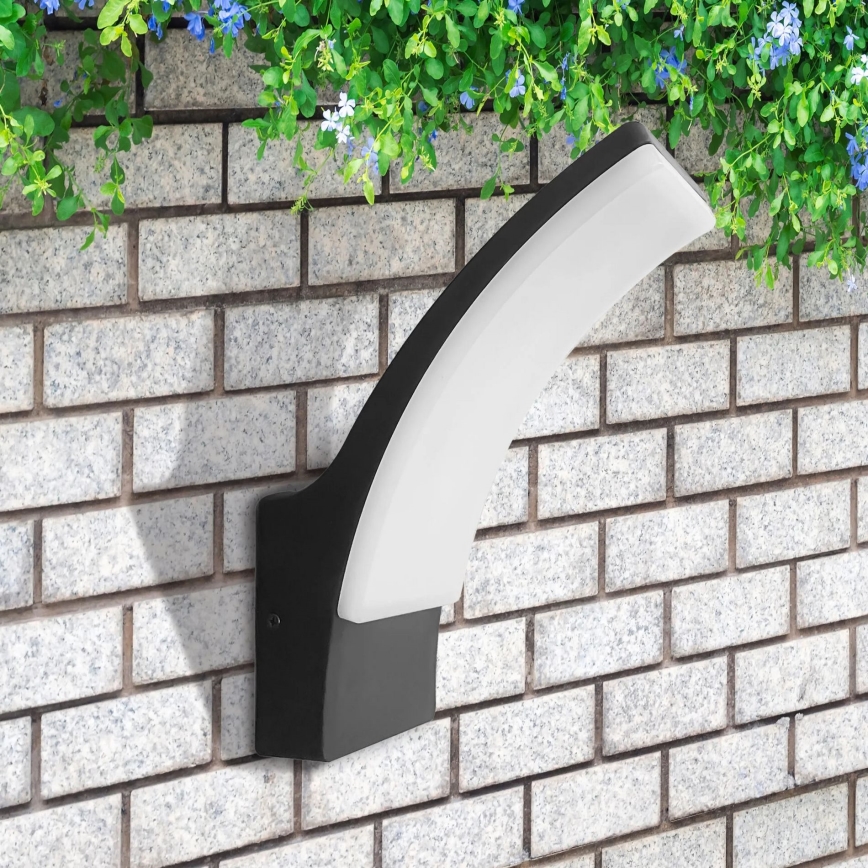 LED-ulkoseinävalaisin AMY LED/12W/230V IP44 musta