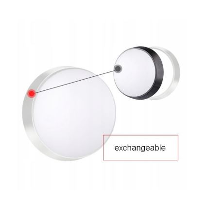 LED Ulkokäyttöön seinävalaisin sensorilla LED/15W/230V 4000K IP65