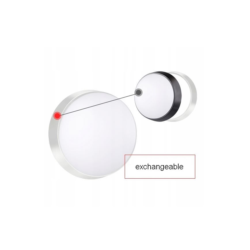 LED Ulkokäyttöön seinävalaisin sensorilla LED/15W/230V 4000K IP65