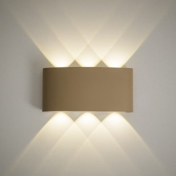 LED-ulkoseinävalaisin ARROW LED/6W/230V IP54 beige