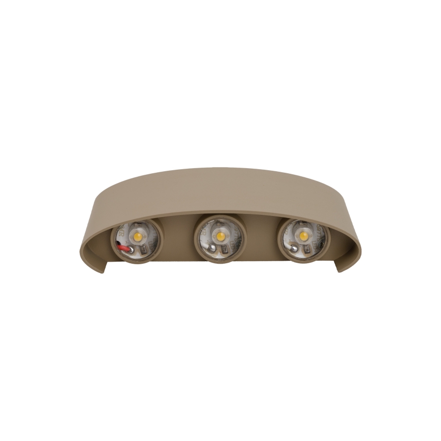 LED-ulkoseinävalaisin ARROW LED/6W/230V IP54 beige