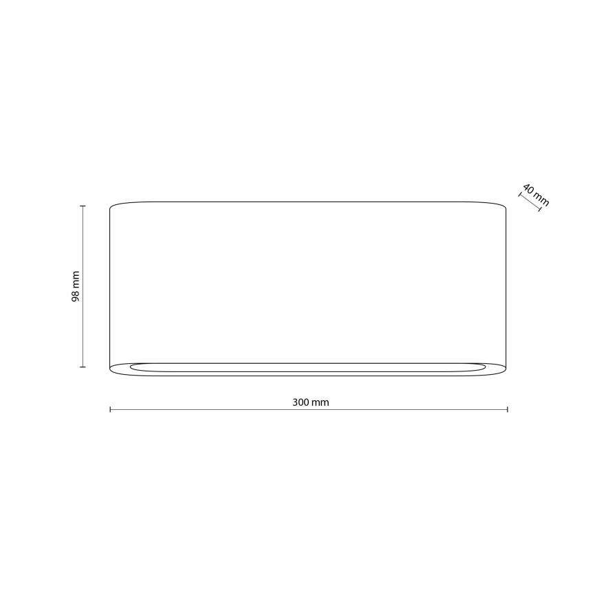 LED-ulkoseinävalaisin ARWENA 2xLED/12W/230V IP54 musta