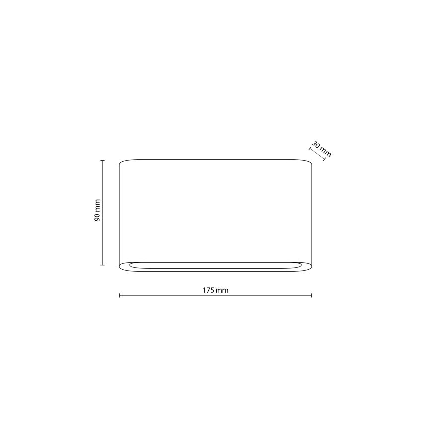 LED-ulkoseinävalaisin ARWENA 2xLED/6W/230V IP54 musta