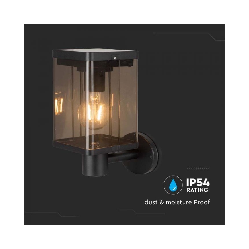 LED Ulkokäyttöön tarkoitettu aurinkokennoseinävalaisin anturilla LED/2,5W/3,7V 3000K IP54 2000 mAh