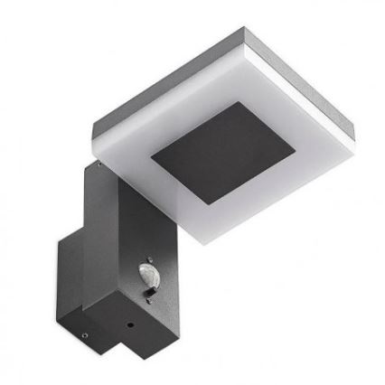 LED Ulkokäyttöön tarkoitettu aurinkokennoseinävalaisin sensorilla LED/5,5W/3,7V 3000K IP54 2200 mAh