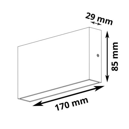 LED-ulkoseinävalaisin CHICAGO 2xLED/5,5W/230V IP44 valkoinen