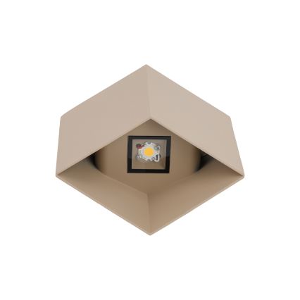 LED-ulkoseinävalaisin CUBE LED/10W/230V IP54 beige