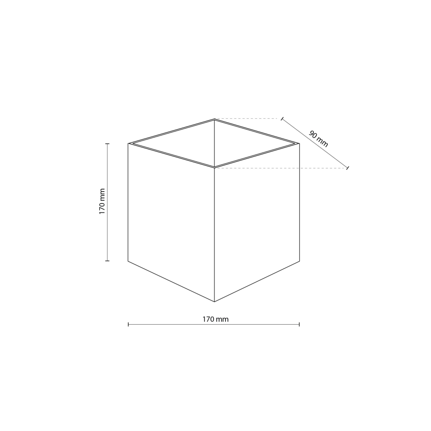 LED-ulkoseinävalaisin CUBE LED/10W/230V IP54 beige