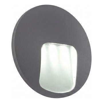 LED-ulkoseinävalaisin DACU LED/3W/230V IP54 harmaa