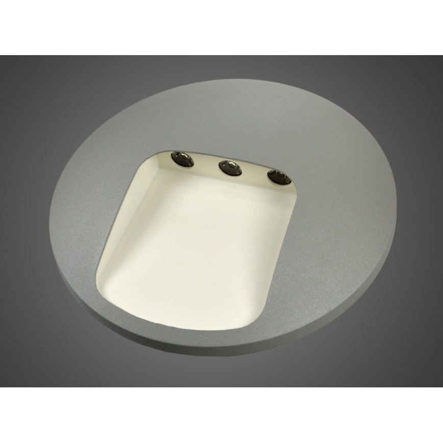 LED-ulkoseinävalaisin DACU LED/3W/230V IP54 harmaa
