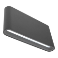 LED-ulkoseinävalaisin FLOW 2xLED/6W/230V IP54 3000K antrasiitti