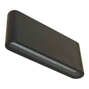 LED-ulkoseinävalaisin FLOW LED/6W/230V IP54 4000K antrasiitti