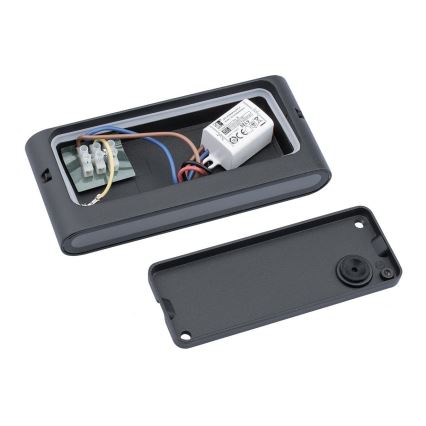 LED-ulkoseinävalaisin FLOW LED/6W/230V IP54 musta