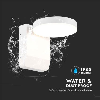 LED Ulkokäyttöön seinävalaisin joustava LED/17W/230V IP65 4000K valkoinen