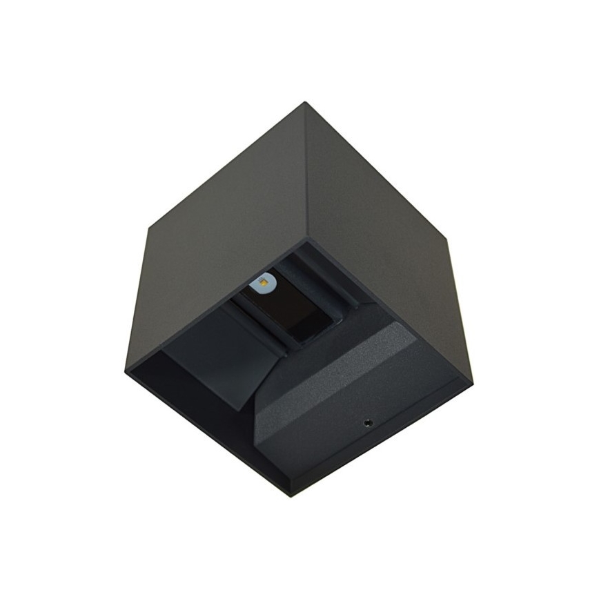 LED-ulkoseinävalaisin KREON 2xLED/3W/230V IP54 4000K antrasiitti