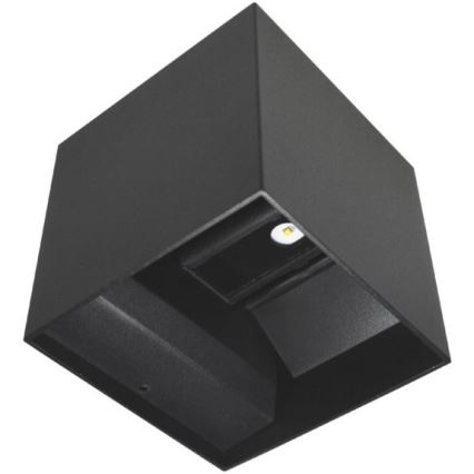 LED-ulkoseinävalaisin KREON 2xLED/3W/230V IP54 4000K musta