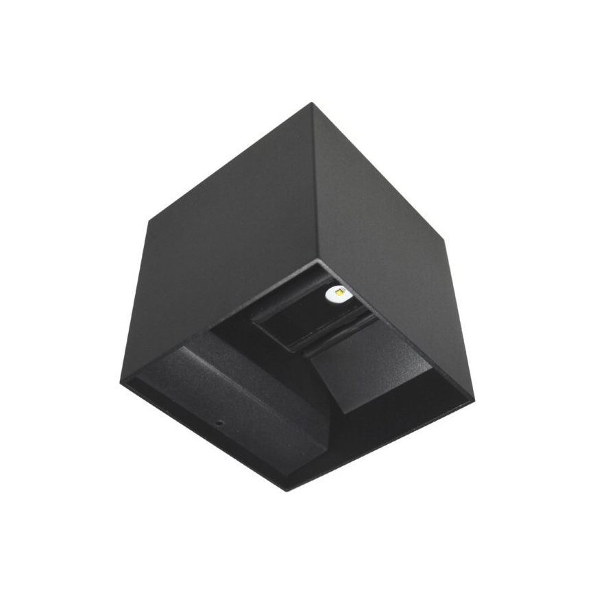 LED-ulkoseinävalaisin KREON 2xLED/3W/230V IP54 4000K musta