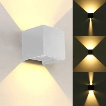 LED-ulkoseinävalaisin KREON 2xLED/3W/230V IP54 4000K valkoinen