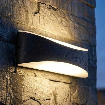 LED Ulkoseinävalaisin LED/10W/230V IP65 musta