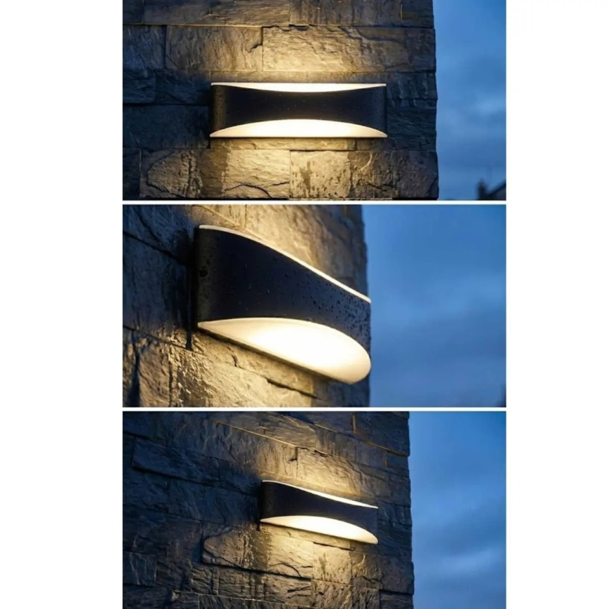 LED Ulkoseinävalaisin LED/10W/230V IP65 musta