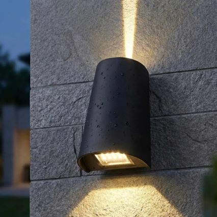 LED-ulkoseinävalaisin LED/11W/230V IP65 musta