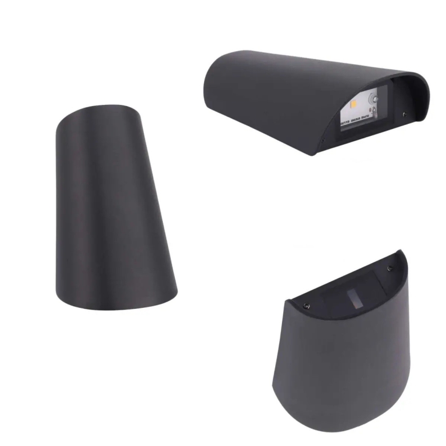 LED-ulkoseinävalaisin LED/11W/230V IP65 musta