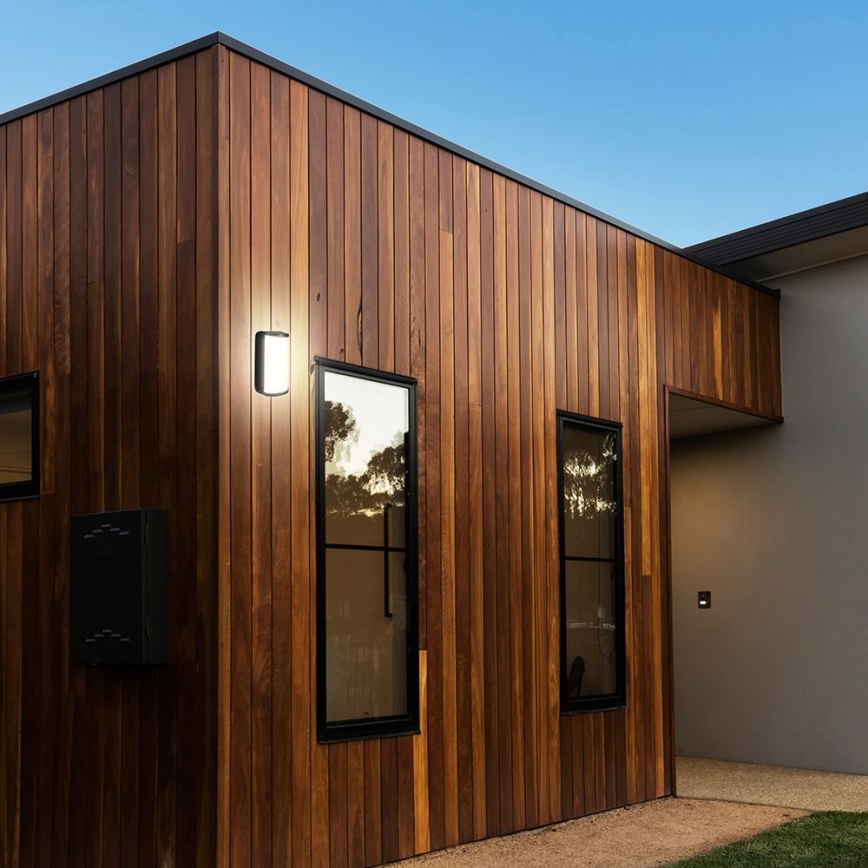 LED-ulkoseinävalaisin LED/12W/230V 3000/4200/6500K IP65 musta