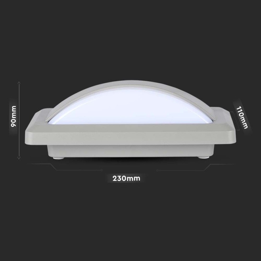LED Ulkoseinävalaisin LED/12W/230V 3000K IP65