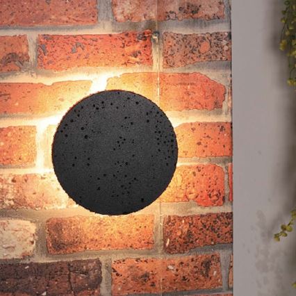 LED-ulkoseinävalaisin LED/12W/230V 3000K IP65 musta