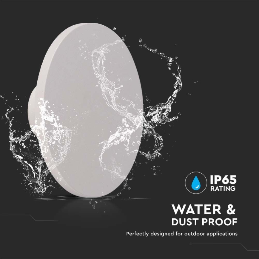 LED-ulkoseinävalaisin LED/12W/230V 3000K IP65 valkoinen